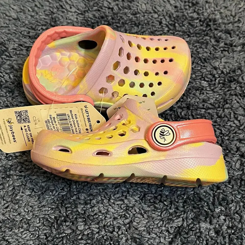 Joybees Clogs Sandals for Baby Girl Size 4/5 NWT
